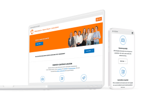 Laptop en telefoon met daarop de website van Medisch Centrum Loudon