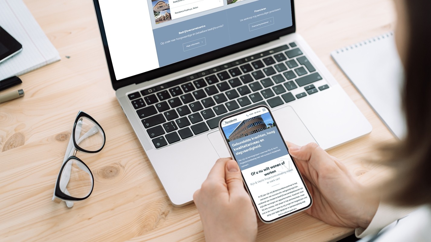 Website ontwikkeling incl. 2D woningzoeker voor Rijn en Vecht Projectontwikkeling