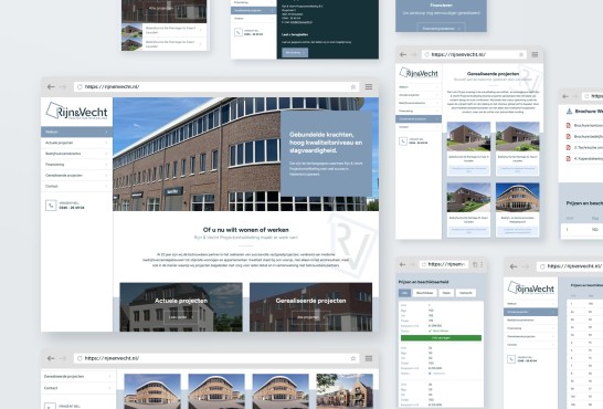 Website screenshot van rijnenvecht.nl.