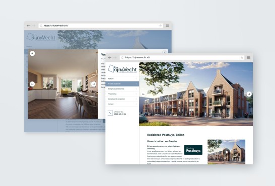 Website screenshot van rijnenvecht.nl.