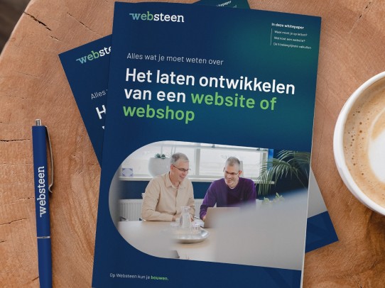 Whitepaper van Websteen over het ontwikkelen van een website of webshop