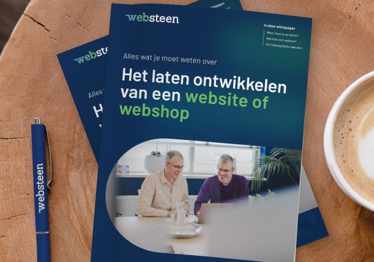 Whitepaper van Websteen over het ontwikkelen van een website of webshop