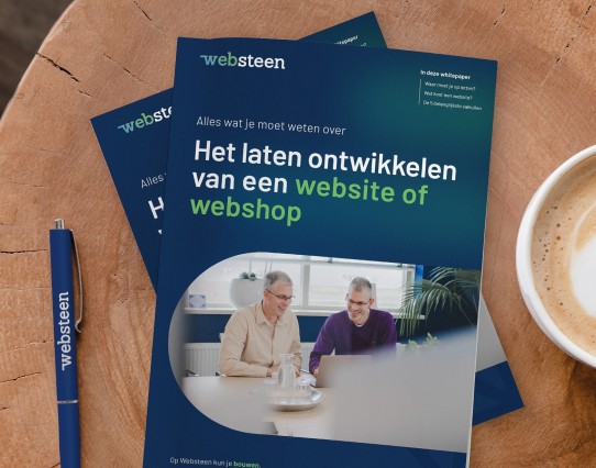 Whitepaper van Websteen over het ontwikkelen van een website of webshop
