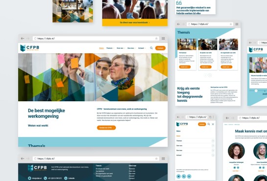 Schetsen van de nieuwe website
