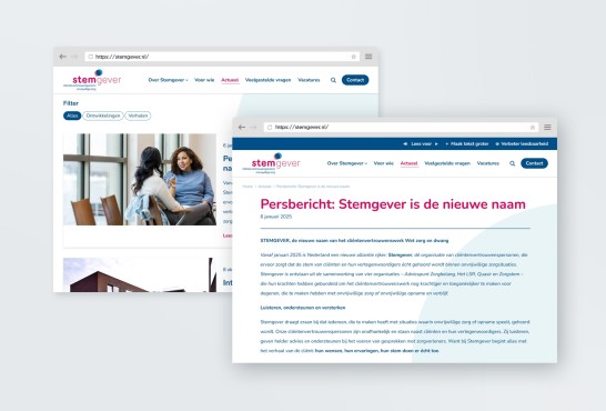 Schetsen van de website in Figma het ontwerp programma van Websteen