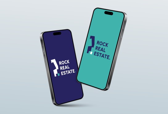 Logo ontwerp op telefoons
