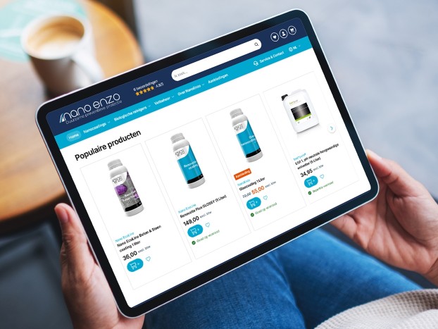 Maatwerk webshop voor NanoEnzo