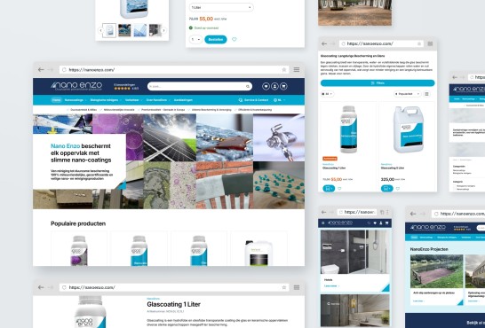 Maatwerk webshop voor NanoEnzo