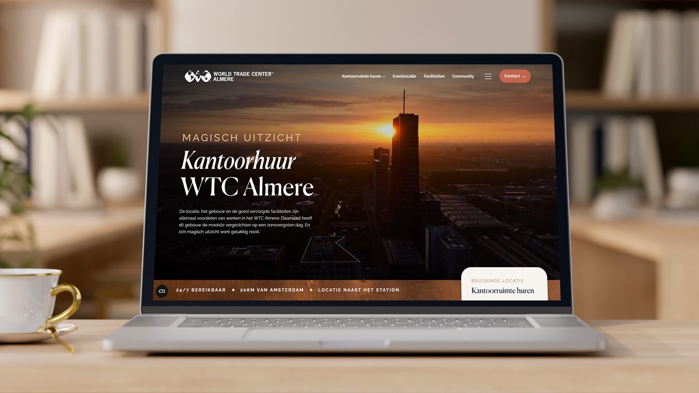 Website voor WTC Almere