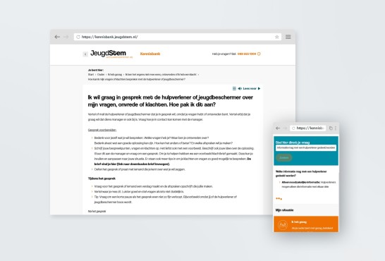 Kennisbank website voor Jeugdstem