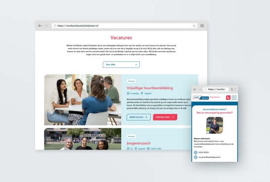 Website voor Welzijn Lelystad