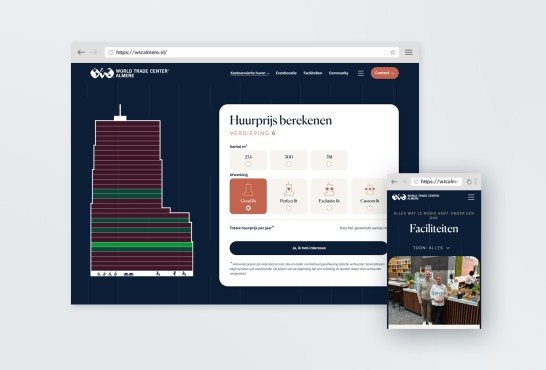 Website voor WTC Almere