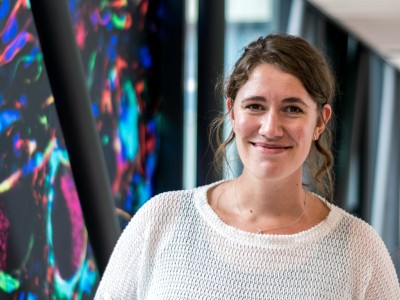 Portrait photo of Mignon de Goeij, coordinator at the Nederlandse Hersenbank