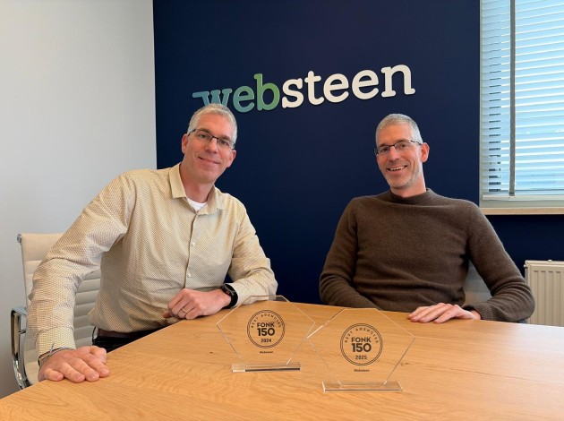 Roy en Dennis met de FONK150 award op de voorgrond