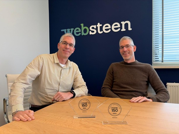 Roy en Dennis met de FONK150 award op de voorgrond