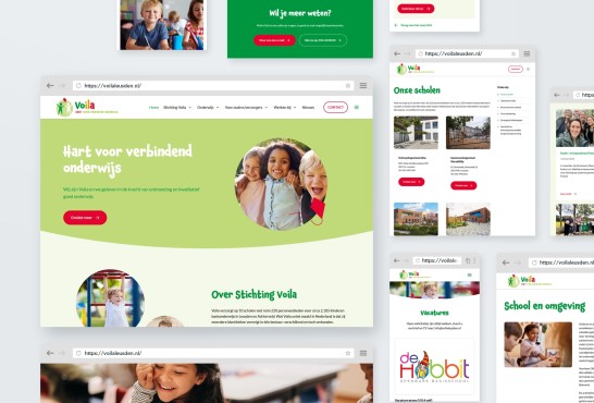 Diverse schoolwebsites voor Voila Leusden