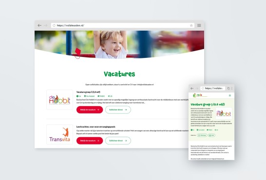 Diverse schoolwebsites voor Voila Leusden