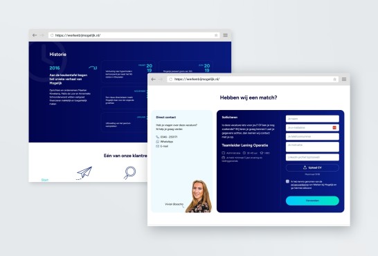 Careers website for Mogelijk Vastgoedfinancieringen