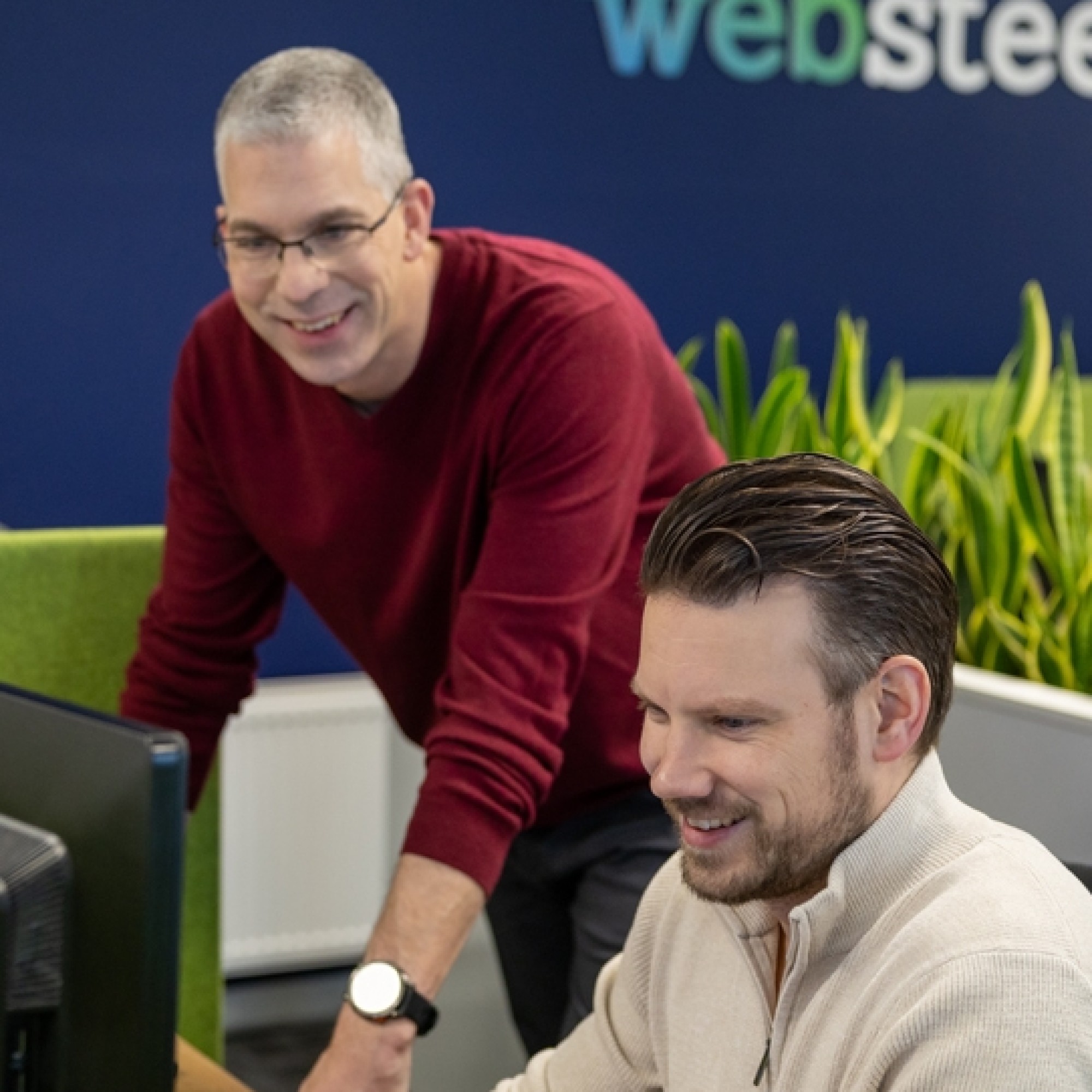 Werknemers Websteen in overleg