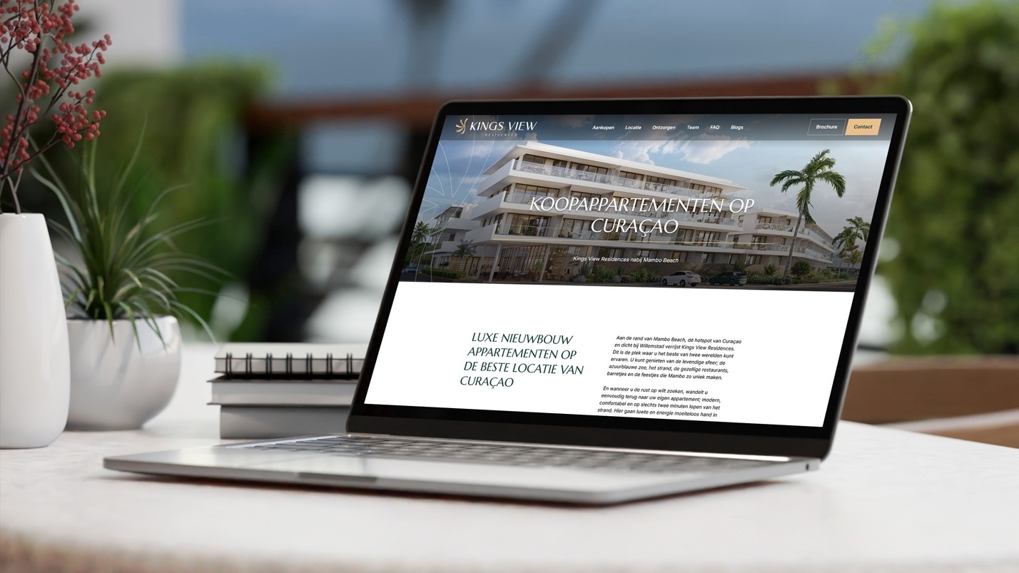 Een afbeelding van de website kingsviewresidences.com