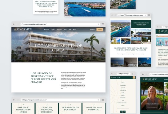 Website en vastgoedapplicatie voor Kings View Residences