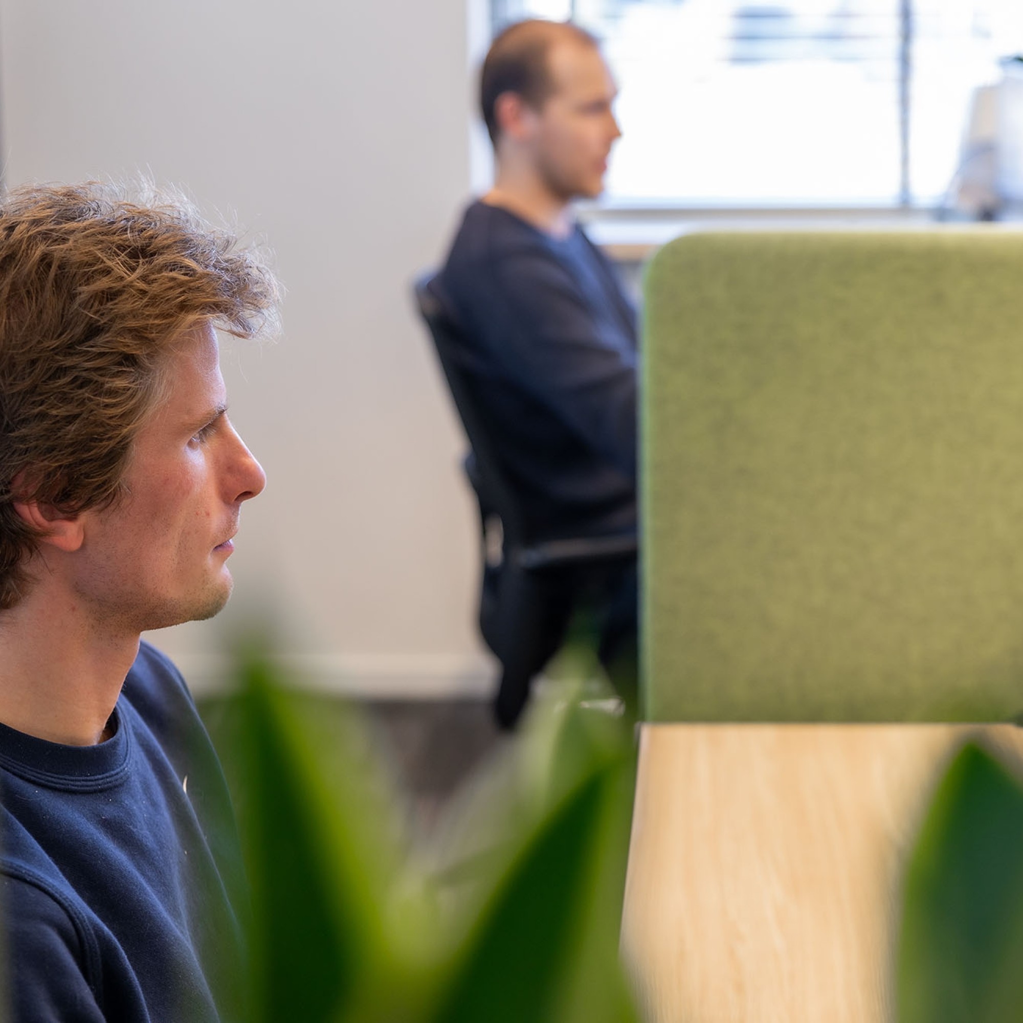 Koen op de voorgrond en Wouter op de achtergrond