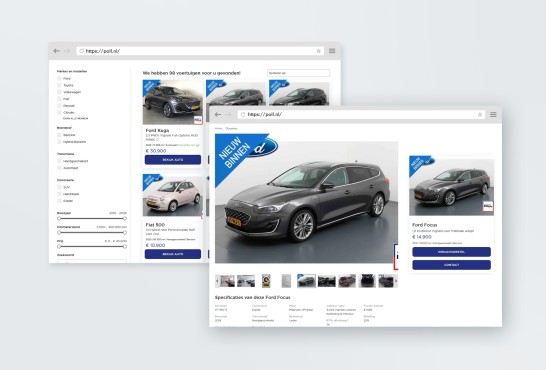 Visual van autobedrijf Poll