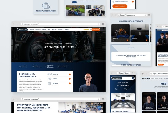Een nieuwe, moderne website voor een Dynostar