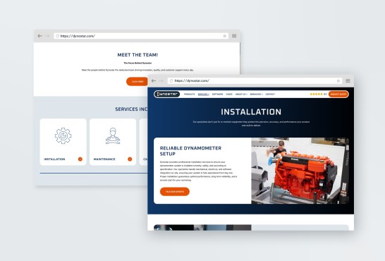 Een nieuwe, moderne website voor een Dynostar