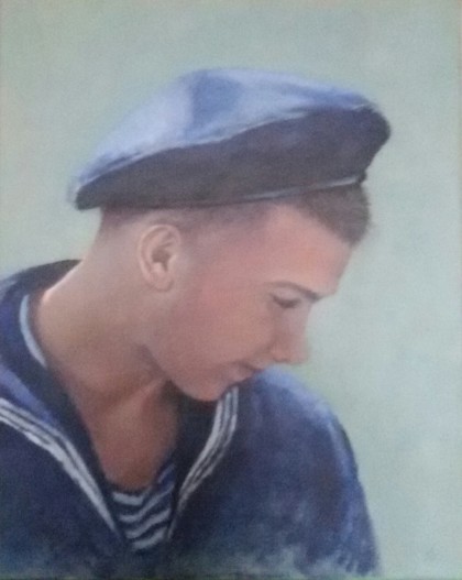 sailing 1 acrylverf 40 x 50 cm