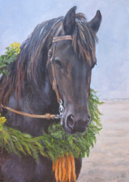 kampioen van oosterend, olieverf
