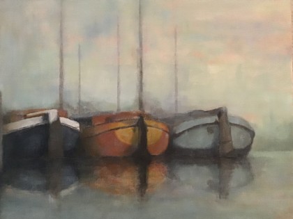 veilige haven acrylverf 50 x 60 cm
