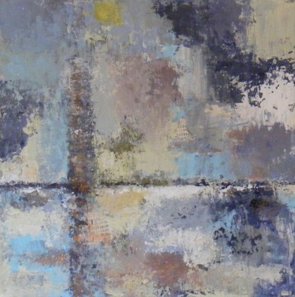 vloed acrylverf 30 x 30 cm