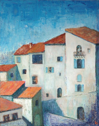 sisteron 2 acrylverf 40 x 50 cm