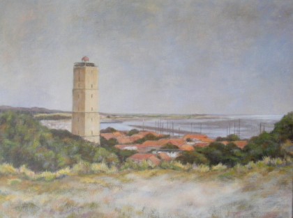west terschelling acrylverf 60 x 80 cm