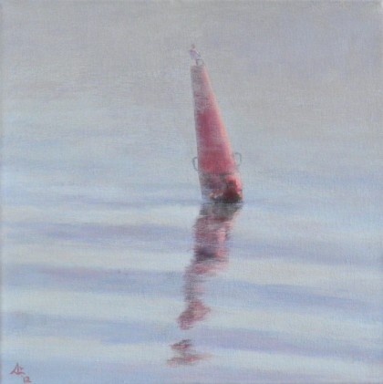 bakens water acrylverf 30 x 30 cm