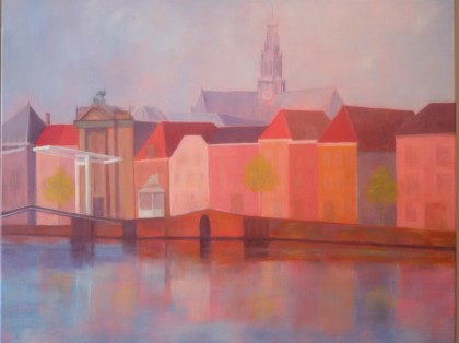 Haarlem acrylverf 60 x 80 cm