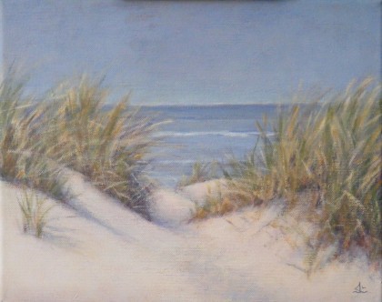 duintop acrylverf 24 x 30 cm