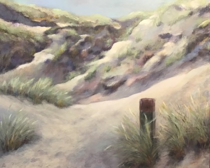 duinkom olieverf 50 x 60 cm
