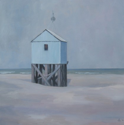 Huuske op de Hoek acrylverf 60 x 60 cm