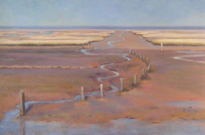 kwelder bij eb acrylverf 60 x 90 cm