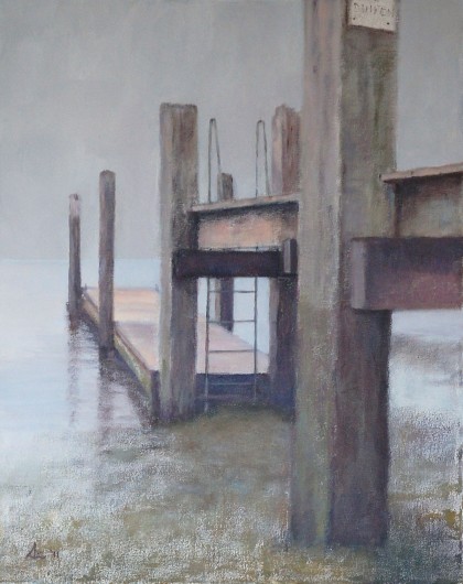laag water acrylverf 40 x 50 cm
