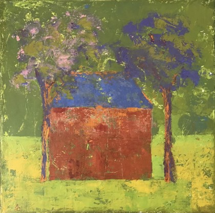 13, 40 x 40 cm acrylverf