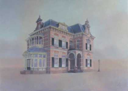 villa johanna (2) olieverf 60 x 70 cm