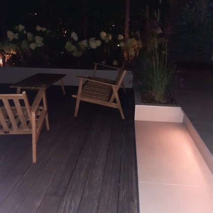 tuin trap met verlichting