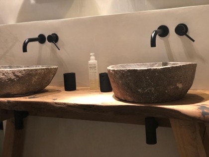 Massief eiken badkamer meubel
