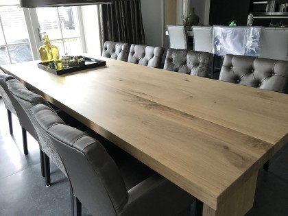 Moderne stoelen met capitons interieurproject