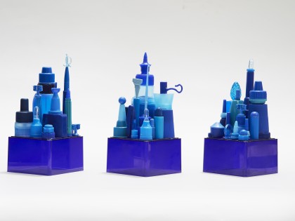 Carolien Adriaansche Mini Metropolis blauw