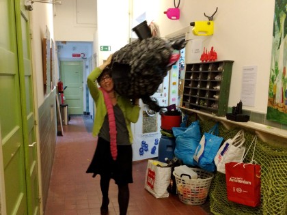 Carolien Adriaansche - Rat on it's way to the market