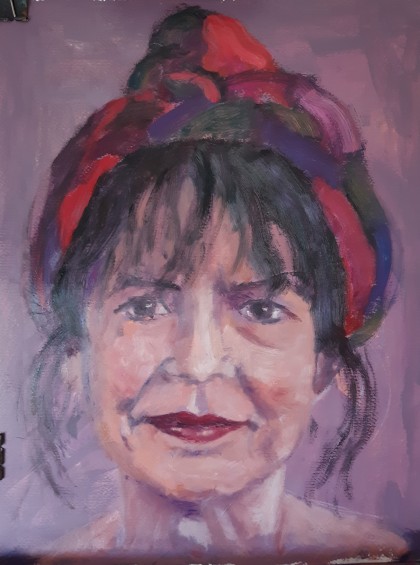 olieverf 40 x 50 cm